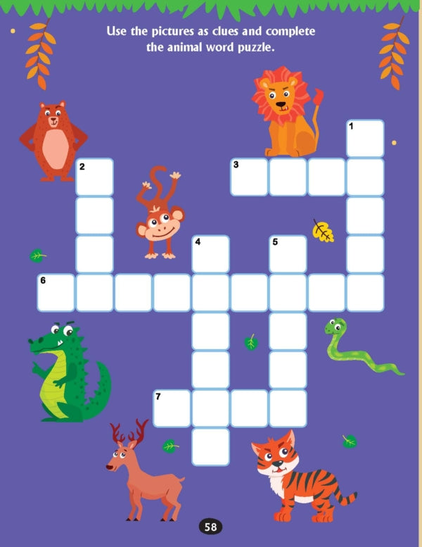 DREAMLAND - Brain Train Activity Book for Kids Age 6+ - With Colouring Pages, Mazes, Puzzles and Word searches Activities