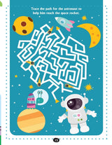 DREAMLAND - Brain Train Activity Book for Kids Age 5+ - With Colouring Pages, Mazes, Puzzles and Word searches Activities