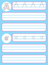 DREAMLAND Flash Cards Alphabet - 30 Double Sided Wipe clean Flash Cards