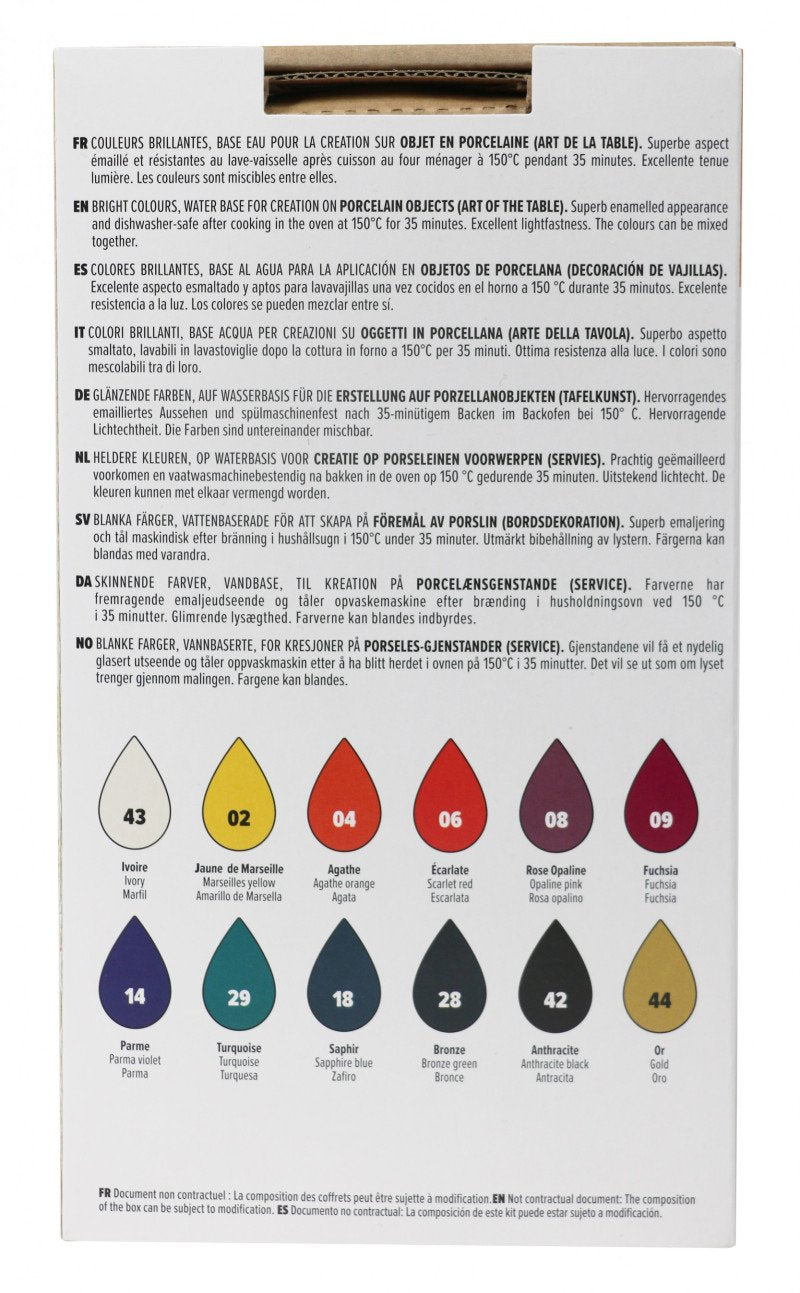 Pebeo Porcelaine 150 Exploration C1 Set of 12x20ml