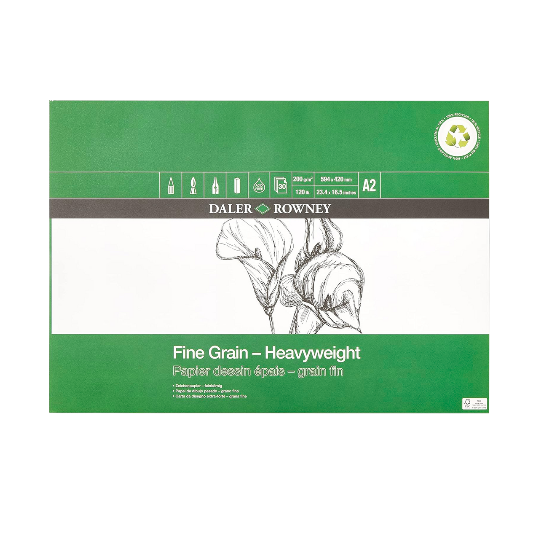 Daler Rowney Fine Grain Eco Heavyweight Pad – 200gsm