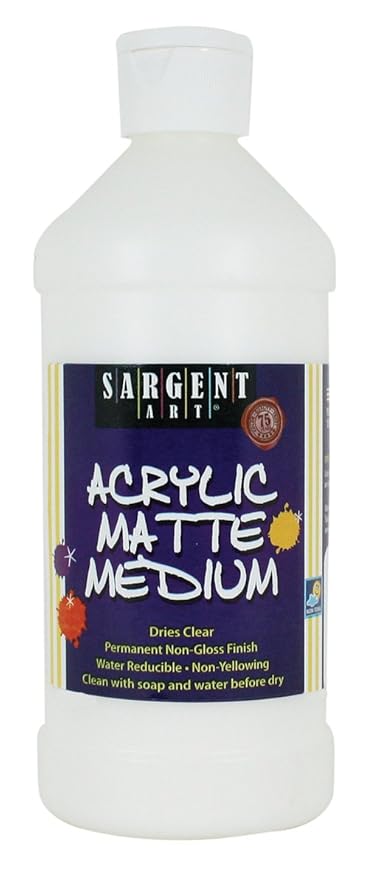SARGENT ART 16 OZ ACRYLIC MATTE MEDIUM