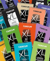 CANSON XL Textured Medium Grain 300gsm A4 Mixed Media White Paper Pad, 30 Sheets