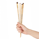 PANART ECHO SYNTHETIC LONG HANDLE BRUSH SET OF 4 PCS, ES-02 (BR-4,8,10,14)