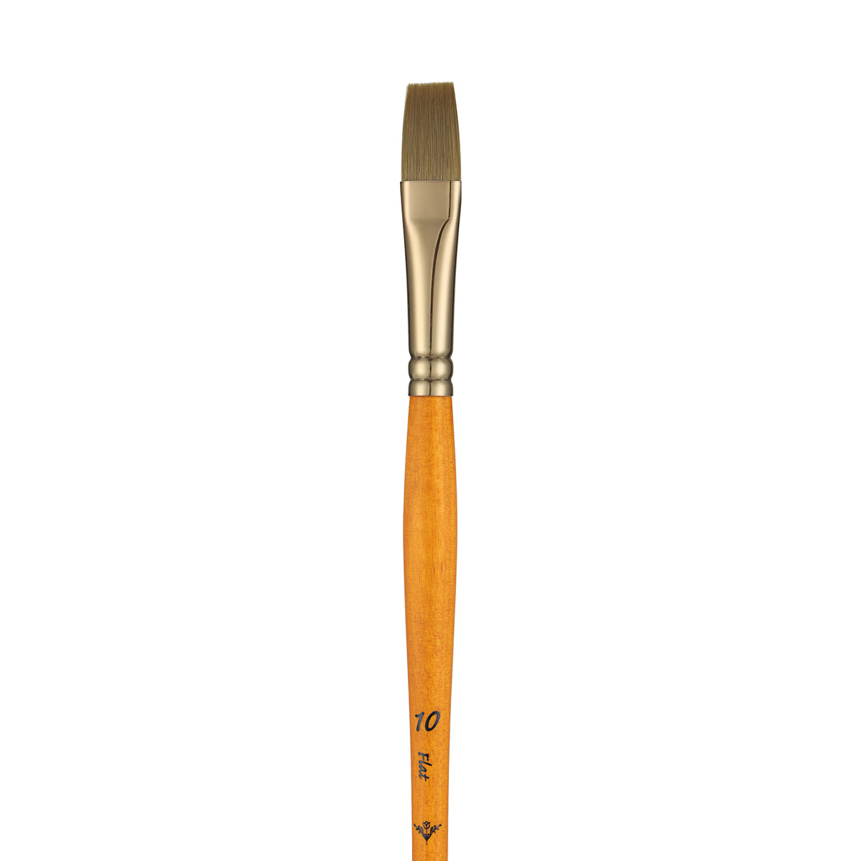 Panart Gold Green Synthetic Long Handle Brush Set of 3 Pcs-GG-06 (F-6,10,14)
