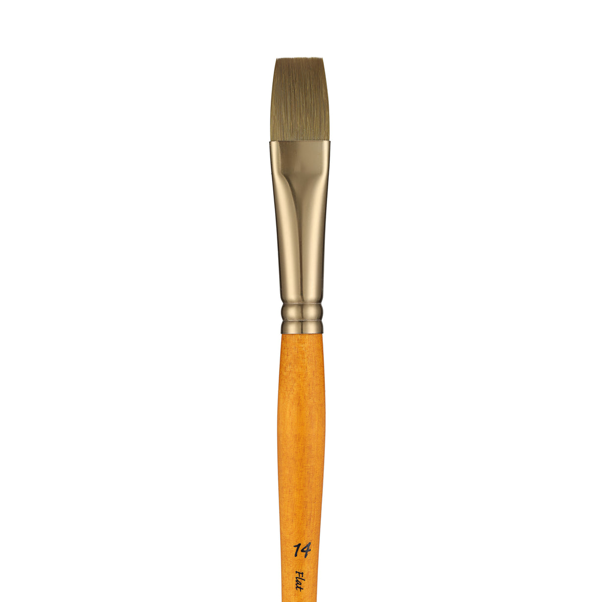 Panart Gold Green Synthetic Long Handle Brush Set of 3 Pcs-GG-06 (F-6,10,14)