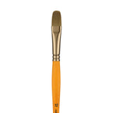 Panart Gold Green Synthetic Long Handle Brush Set of 3 Pcs-GG-03(FB-12 AG-8 R-10 )