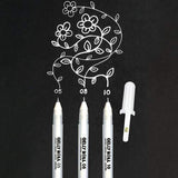 SAKURA GELLY ROLL WHITE 3-PEN SET