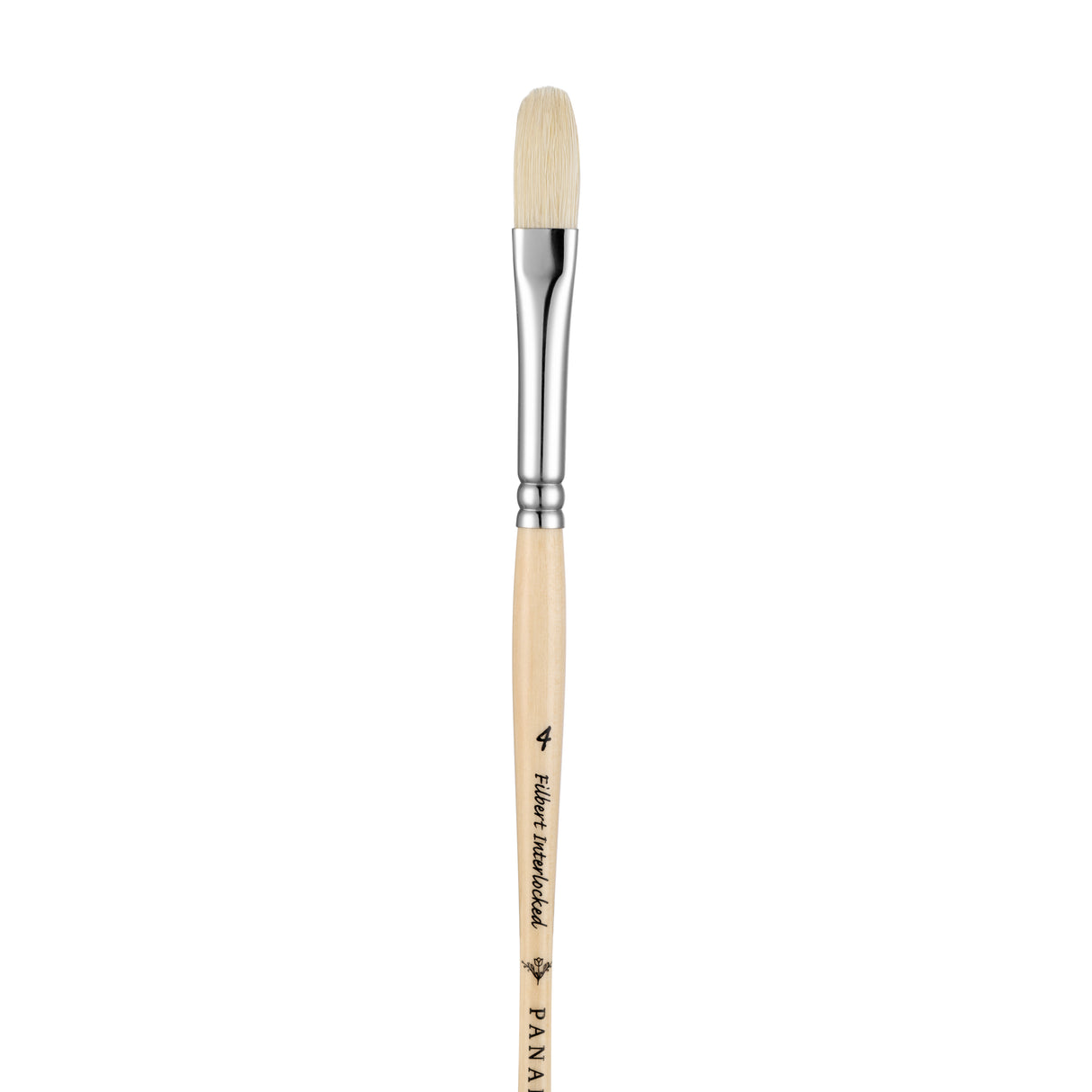 Panart White Bristle Long Handle Filbert Brushes - 221