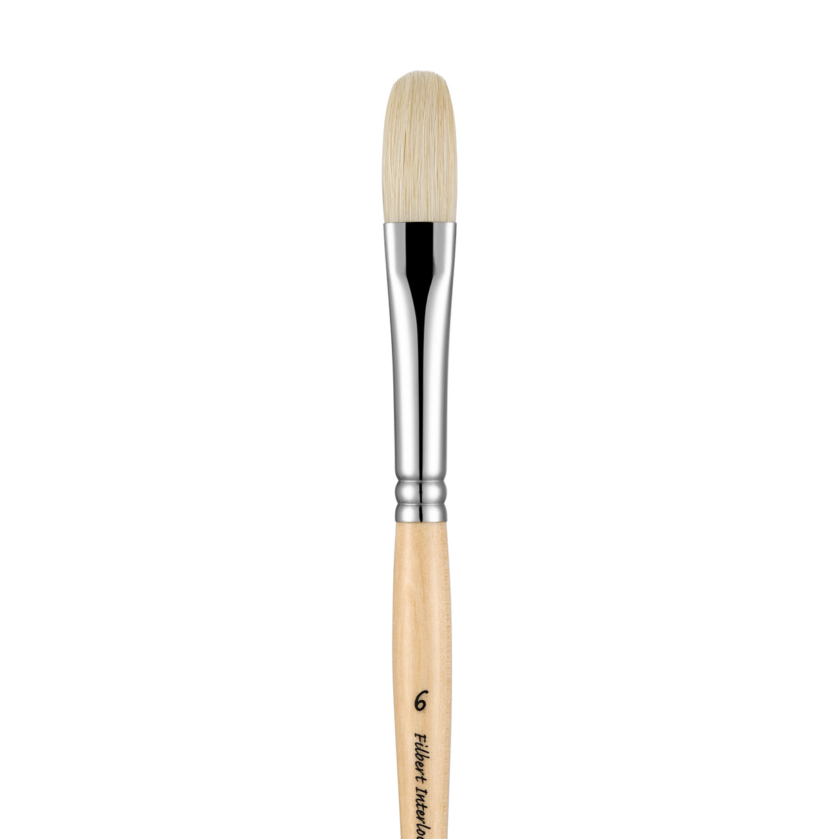 Panart White Bristle Long Handle Filbert Brushes - 221