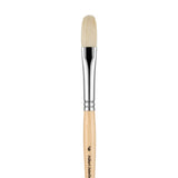 Panart White Bristle Long Handle Filbert Brushes - 221