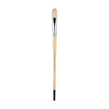 Panart White Bristle Long Handle Filbert Brushes - 221