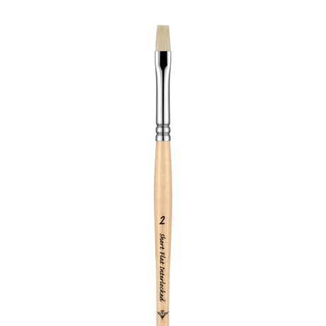 Panart White Bristle Bright Long Handle Brushes - 231