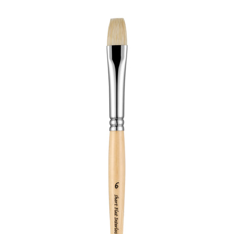 Panart White Bristle Bright Long Handle Brushes - 231
