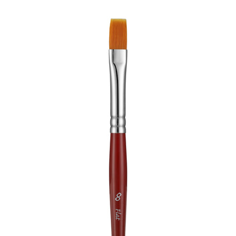 Panart Campus Synthetic Short Handle Flat Brushes - 5521
