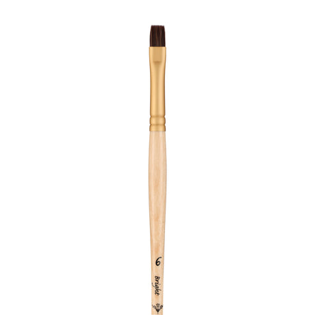 Panart Echo Synthetic Bright Long Handle Brush Pack of 5 Pcs (5764-6)