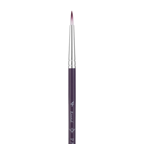 Panart Two Tone Synthetic Round Short Handle Brush Pack - 5 Pcs (6601-4)