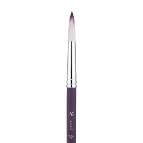 Panart Two Tone Synthetic Round Short Handle Brush Pack - 3 Pcs (6601-16)