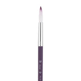 Panart Two Tone Synthetic Round Short Handle Brush Pack - 3 Pcs (6601-18)