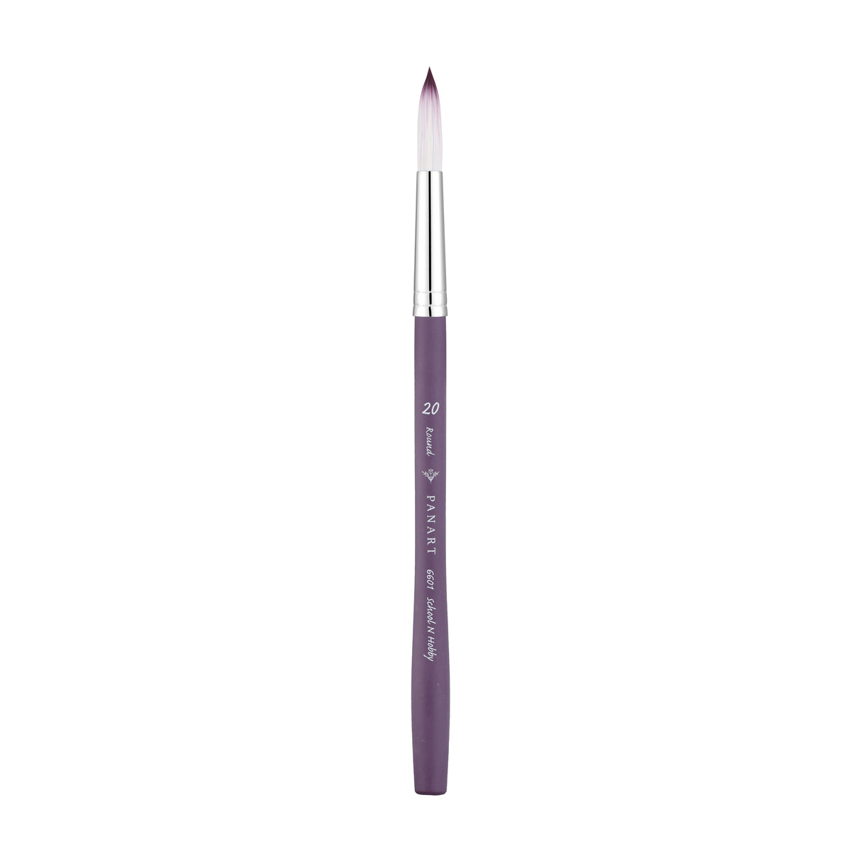Panart Two Tone Synthetic Round Short Handle Brush Pack - 3 Pcs (6601-20)