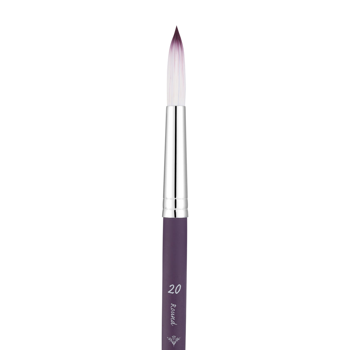 Panart Two Tone Synthetic Round Short Handle Brush Pack - 3 Pcs (6601-20)