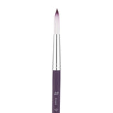 Panart Two Tone Synthetic Round Short Handle Brush Pack - 3 Pcs (6601-20)