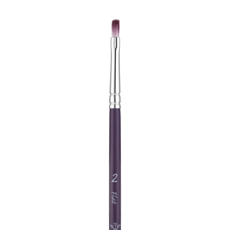 Panart Two Tone Synthetic Flat Short Handle Brush Pack - 5 Pcs (6621-2)