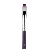 Panart Two Tone Synthetic Flat Short Handle Brush Pack - 3 Pcs (6621-8)