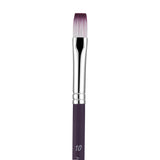 Panart Two Tone Synthetic Flat Short Handle Brush Pack - 3 Pcs (6621-10)
