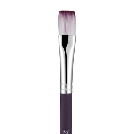 Panart Two Tone Synthetic Flat Short Handle Brush Pack - 3 Pcs (6621-14)