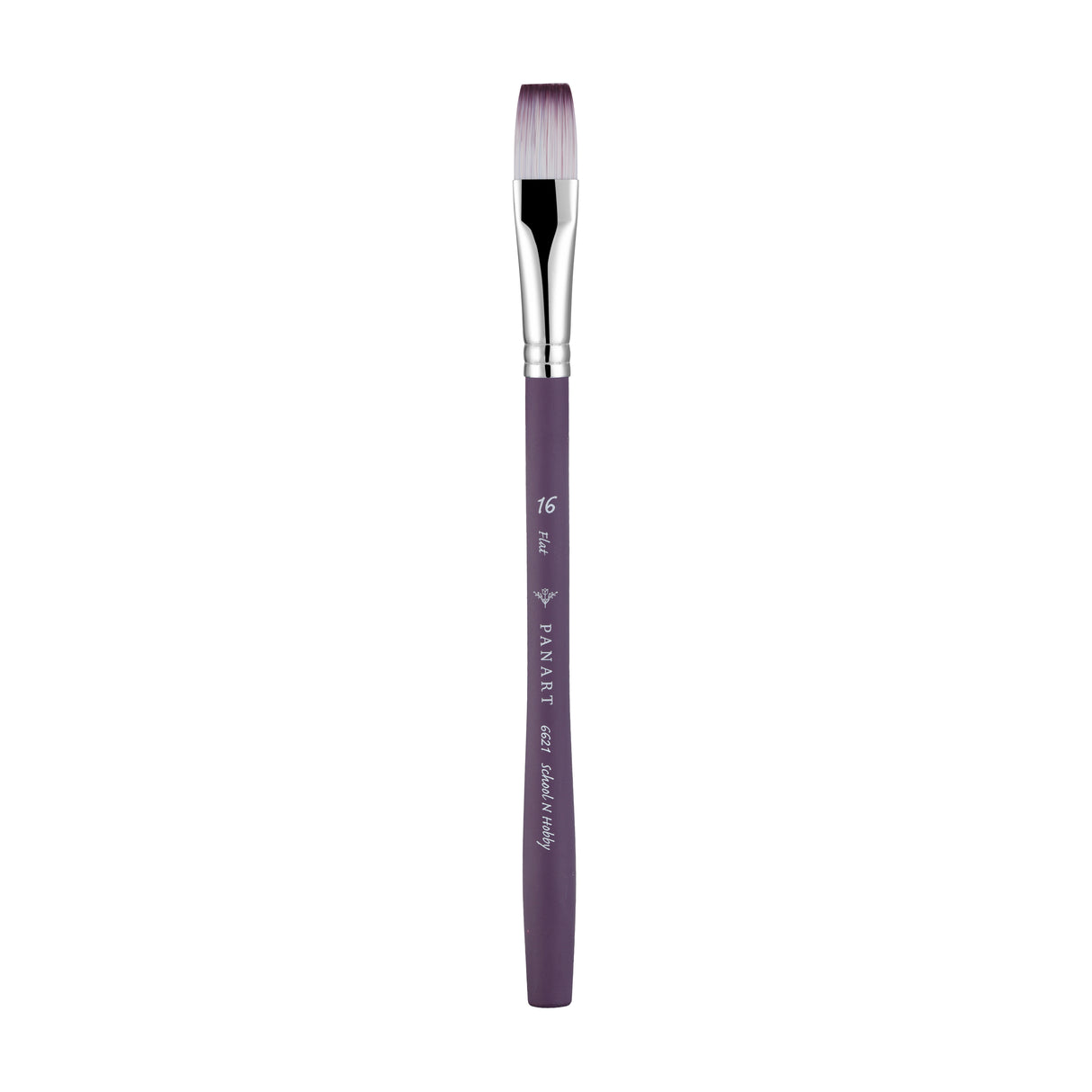 Panart Two Tone Synthetic Flat Short Handle Brush Pack - 3 Pcs (6621-16)