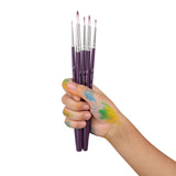 PANART TWO TONE SYNTHETIC SHORT HANDLE BRUSH SET OF 5 PCS TT-01 (R-0,2,4,6,8)