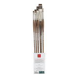 PANART MONGOOSE SYNTHETIC LONG HANDLE BRUSH SET OF 5 PCS-MS-09 (R-6 F-4,8,12,16)
