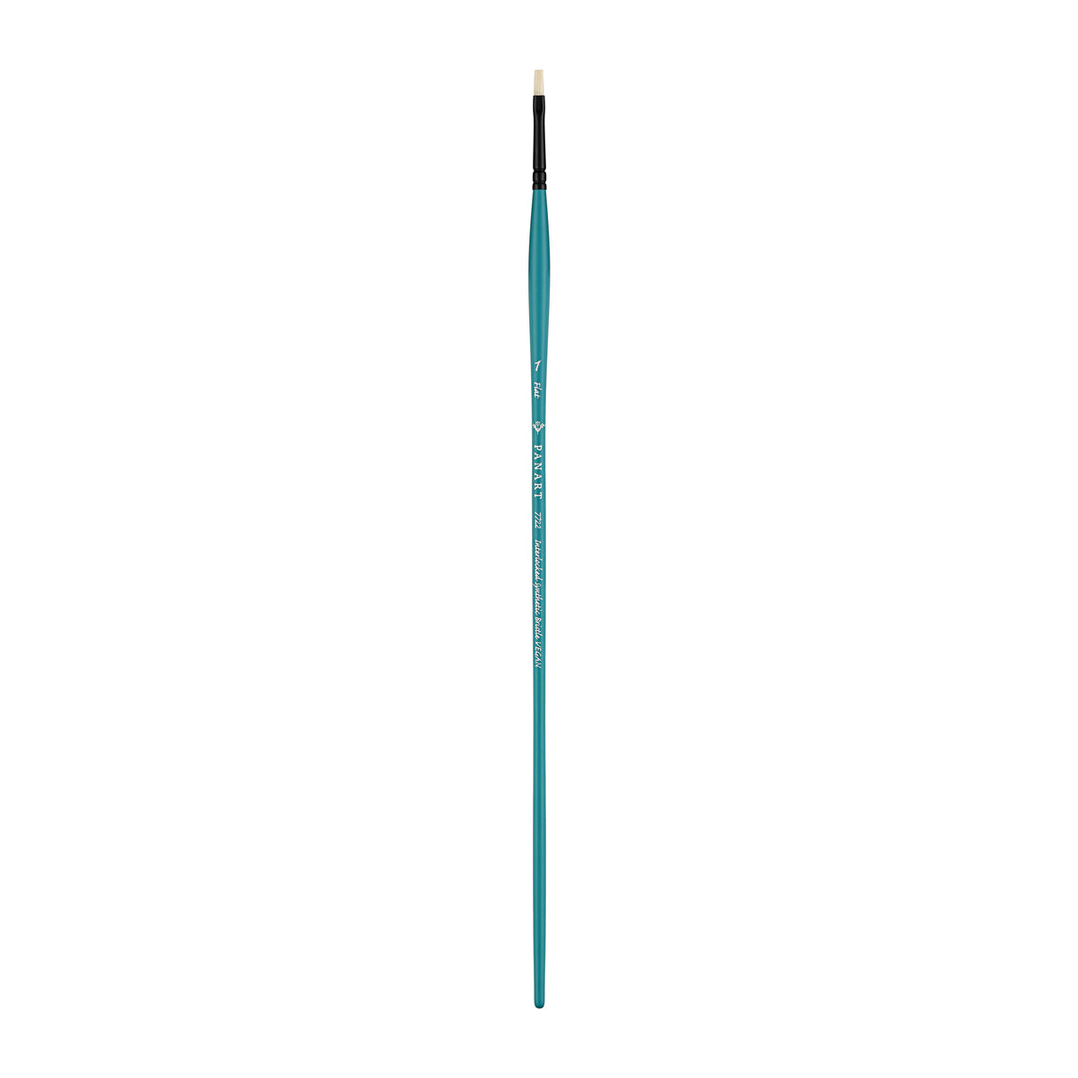Panart Vegan Synthetic Bristle Flat Long Handle Brushes - 7722