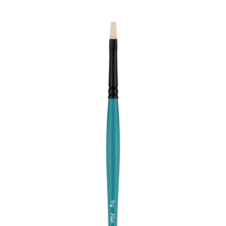 Panart Vegan Synthetic Bristle Flat Long Handle Brushes - 7722