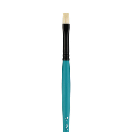 Panart Vegan Synthetic Bristle Flat Long Handle Brushes - 7722