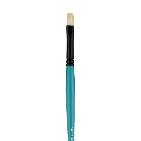 Panart Vegan Synthetic Bristle Flat Long Handle Brushes - 7722
