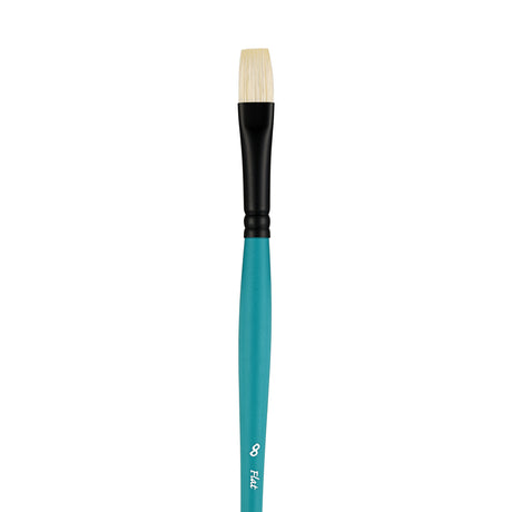 Panart Vegan Synthetic Bristle Flat Long Handle Brushes - 7722