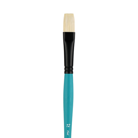 Panart Vegan Synthetic Bristle Flat Long Handle Brushes - 7722