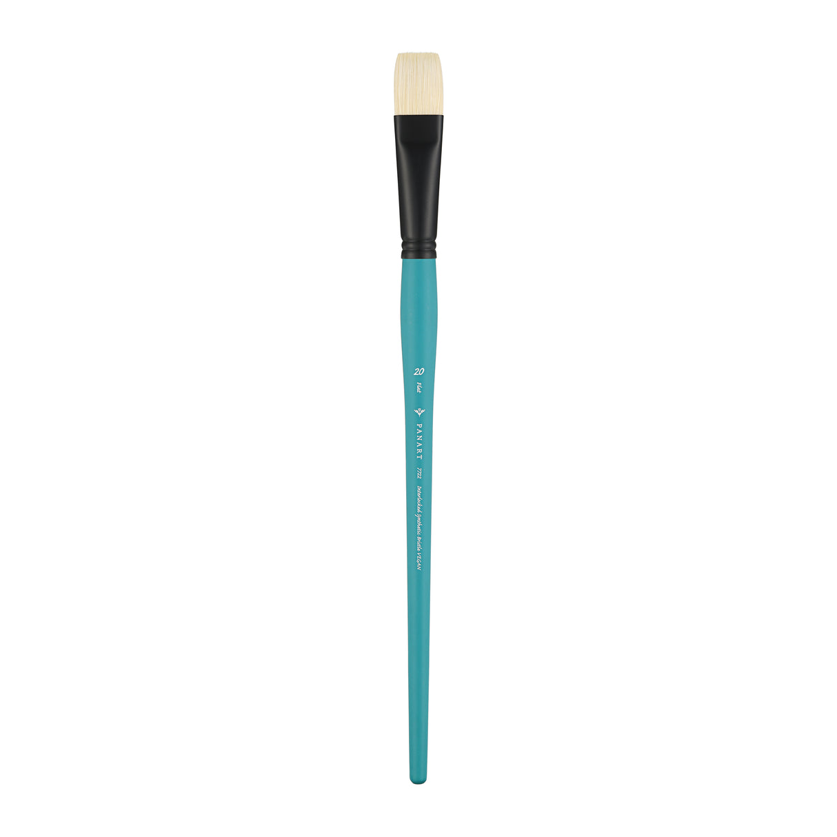 Panart Vegan Synthetic Bristle Flat Long Handle Brushes - 7722