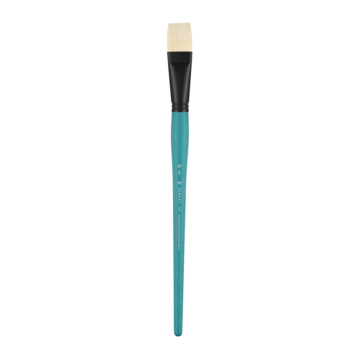 Panart Vegan Synthetic Bristle Flat Long Handle Brushes - 7722
