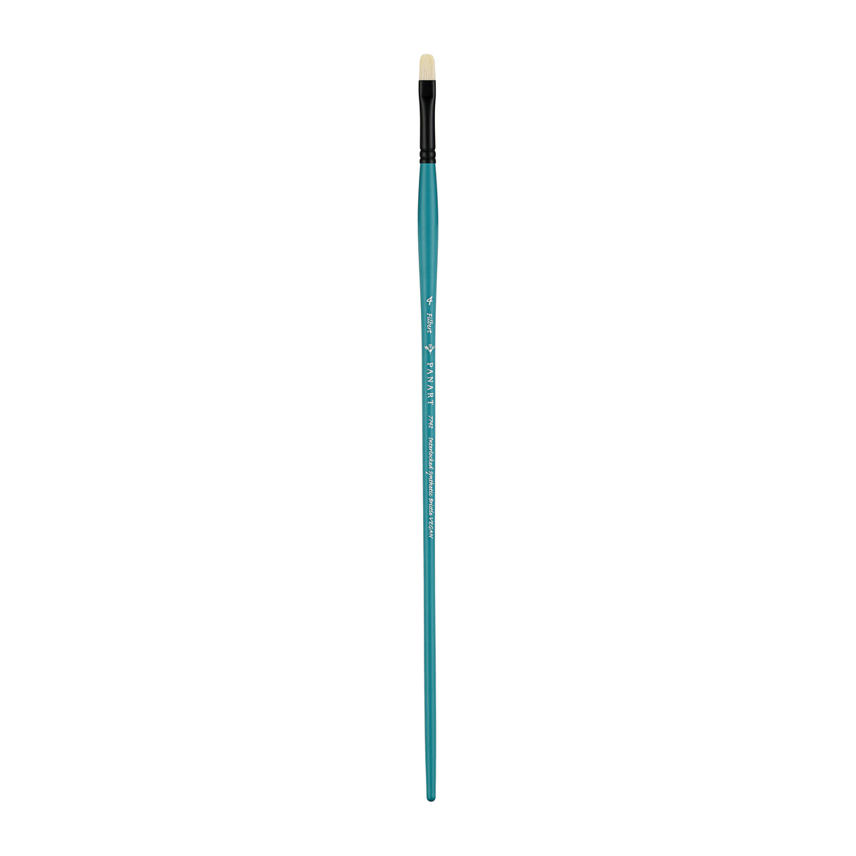 Panart Vegan Synthetic Bristle Filbert Long Handle Brushes - 7742