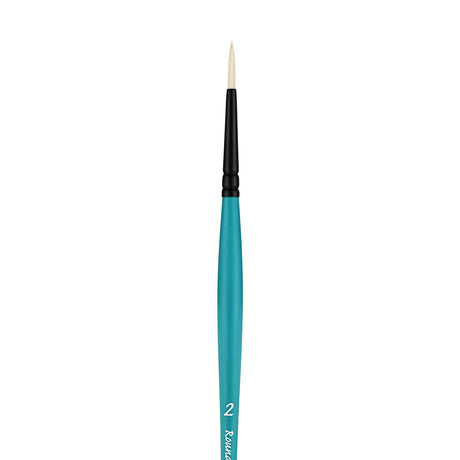 Panart Vegan Synthetic Bristle Round Long Handle Brushes - 7702