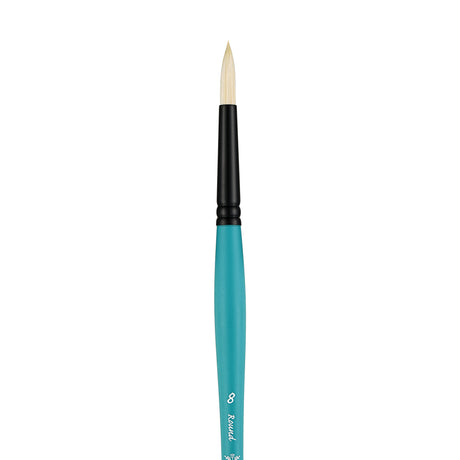 Panart Vegan Synthetic Bristle Round Long Handle Brushes - 7702