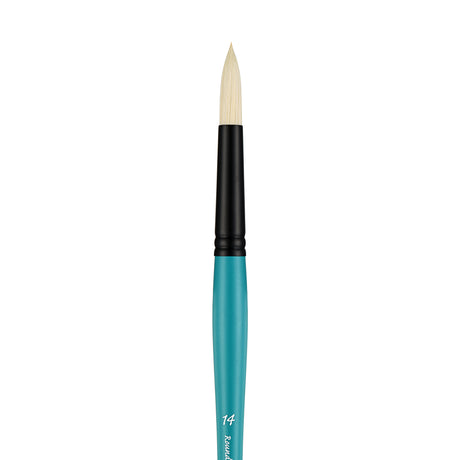 Panart Vegan Synthetic Bristle Round Long Handle Brushes - 7702