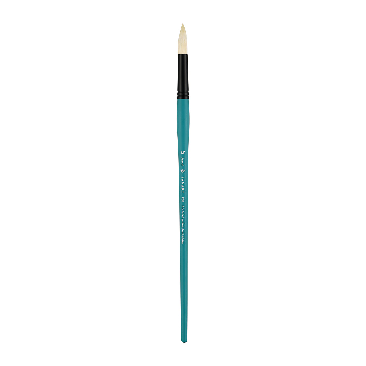 Panart Vegan Synthetic Bristle Round Long Handle Brushes - 7702