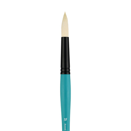 Panart Vegan Synthetic Bristle Round Long Handle Brushes - 7702