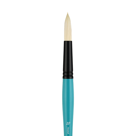 Panart Vegan Synthetic Bristle Round Long Handle Brushes - 7702