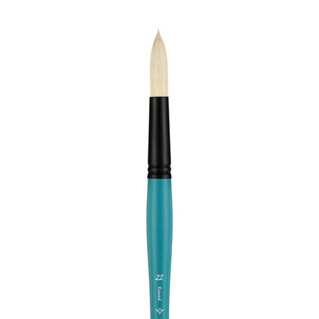 Panart Vegan Synthetic Bristle Round Long Handle Brushes - 7702