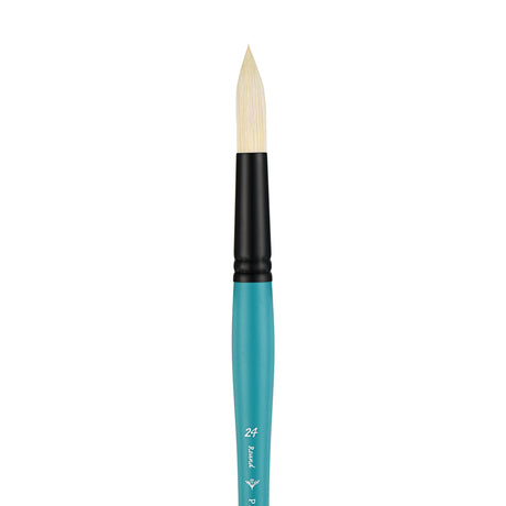 Panart Vegan Synthetic Bristle Round Long Handle Brushes - 7702